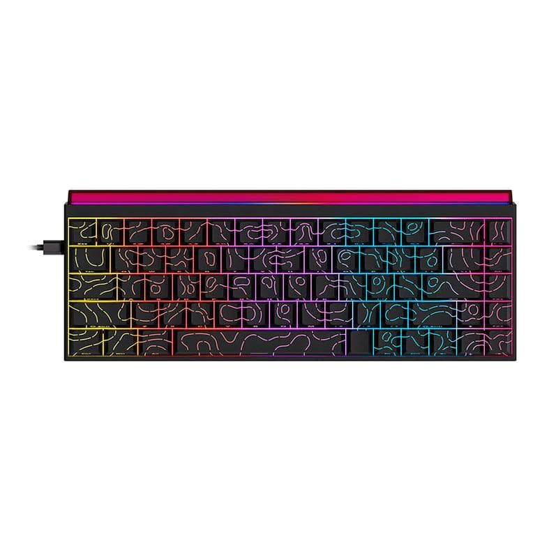 Teclado Mecanico Ajazz NK68, Rainbow, Switch Vermelho, Preto, NK68-BK
