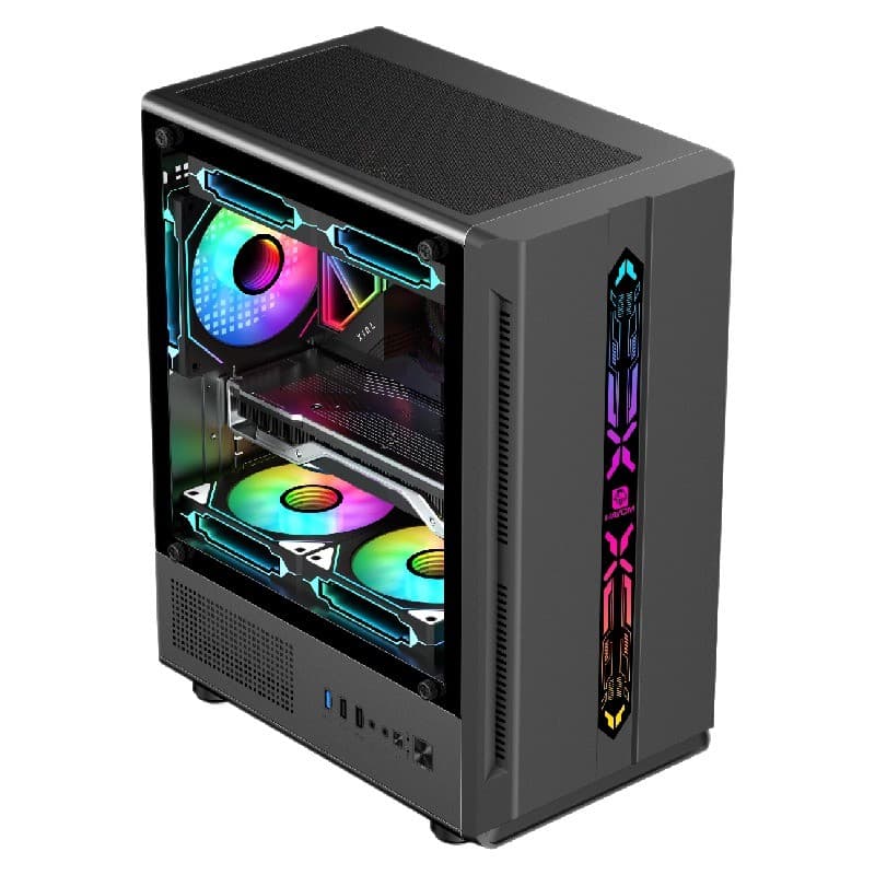 Gabinete Gamer GB1726  Sem Fans com fita LED  Micro-ATX