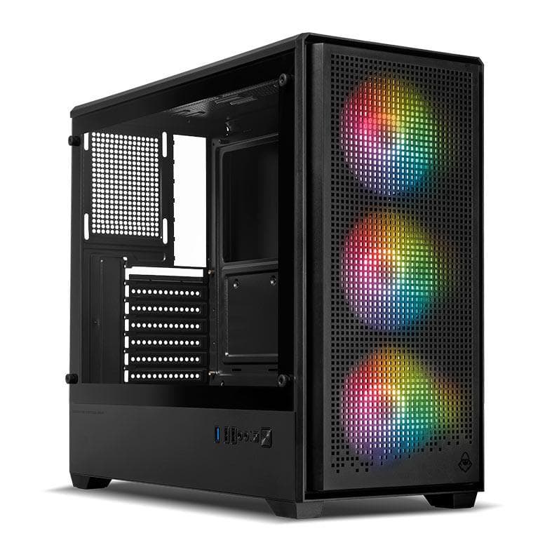 Gabinete Gamer Mancer Mugen, Full-Tower, Lateral de Vidro, Preto, MCR-MGN-BK
