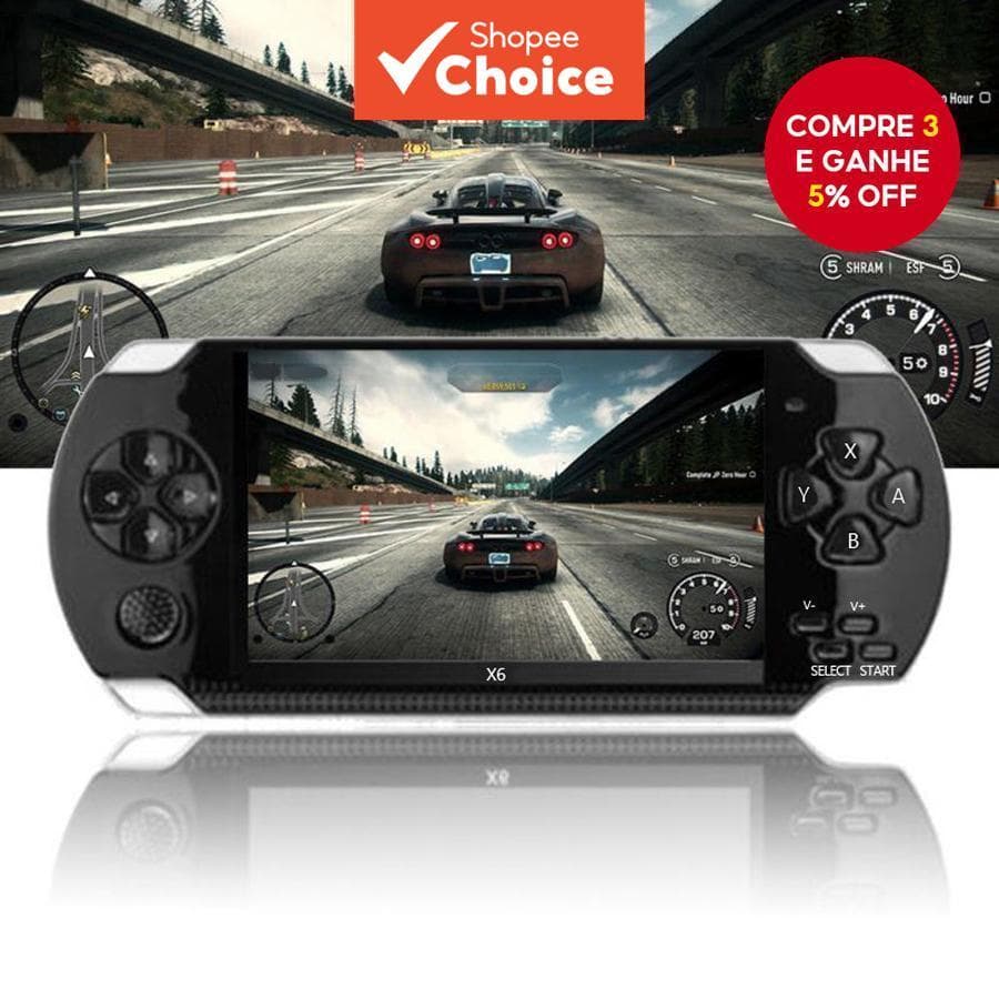  Console de Jogo Retrô 4,3 Polegadas – Videogame portátil com saída para TV, jogos clássicos pré-instalados