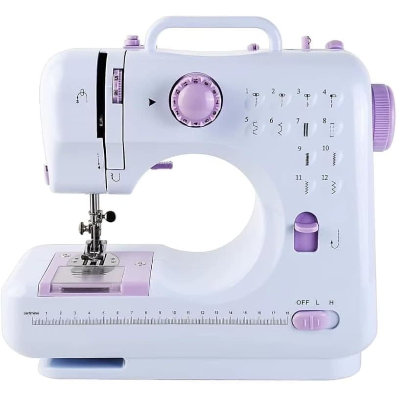 Mini Máquina de Costura Portátil Elétrica –  Ideal para Reparos Rápidos, Ajustes e Costura Criativa com Acessórios