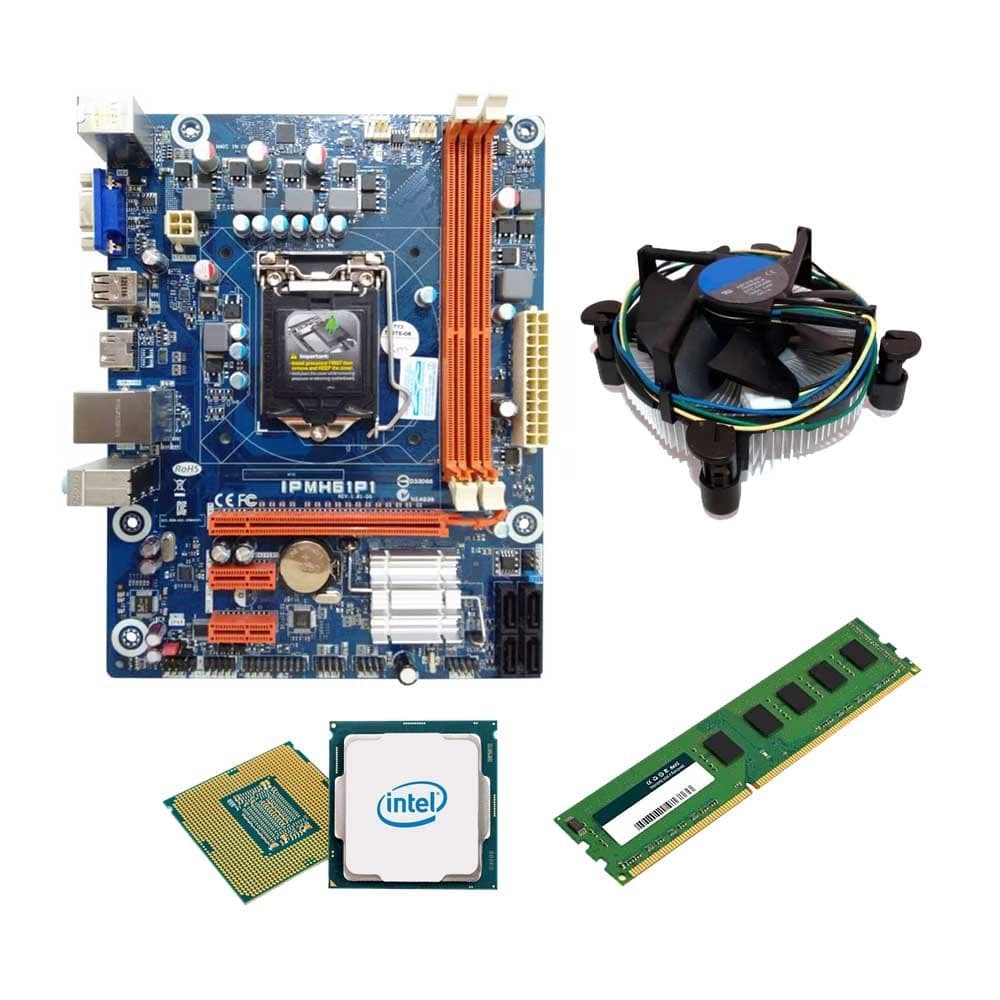 Kit Placa Mãe LGA 1150 + 4 ou 8gb ram + i3, i5 ou i7 - Escolha