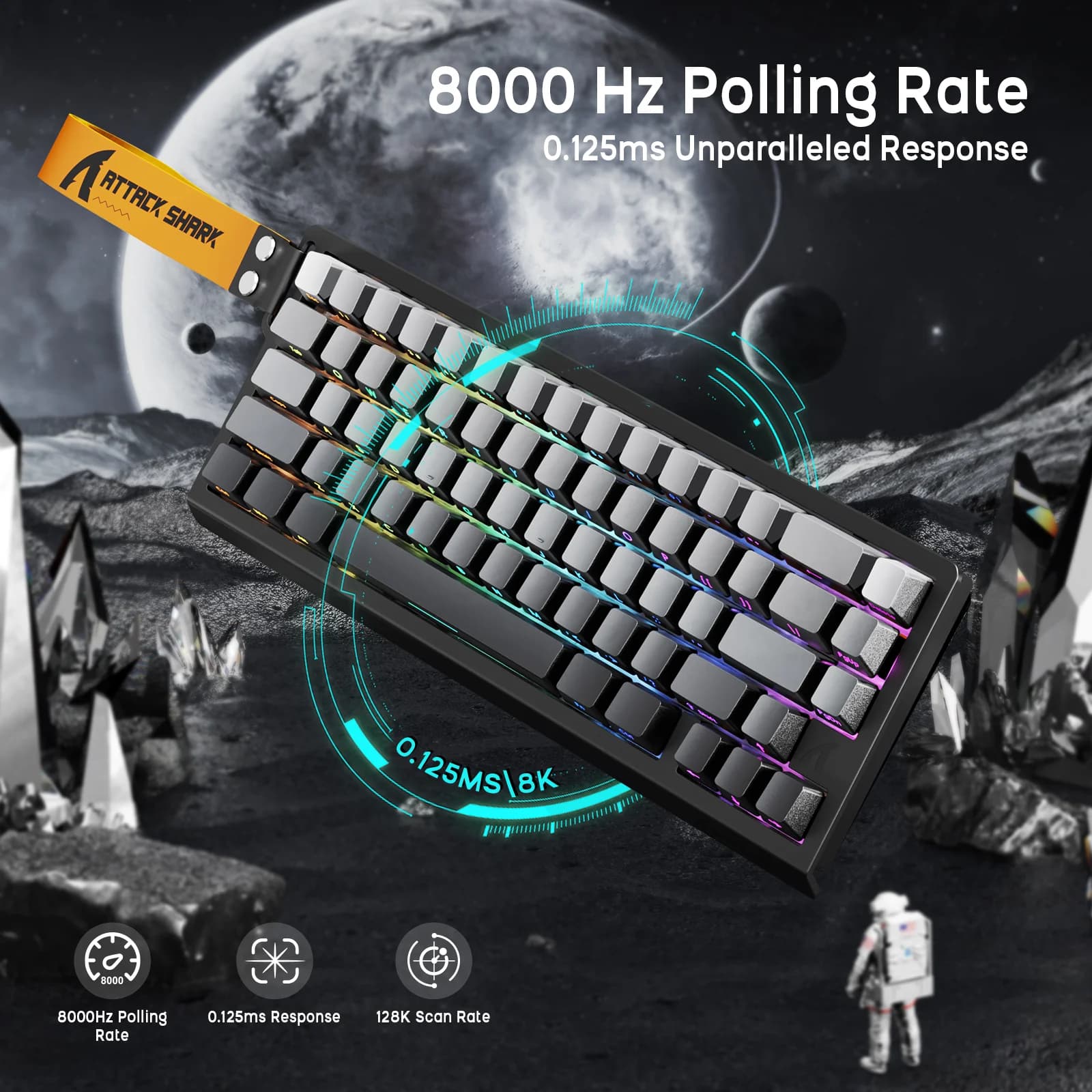 Teclado Magnético De Pesquisa Attack Shark X68HE 8K