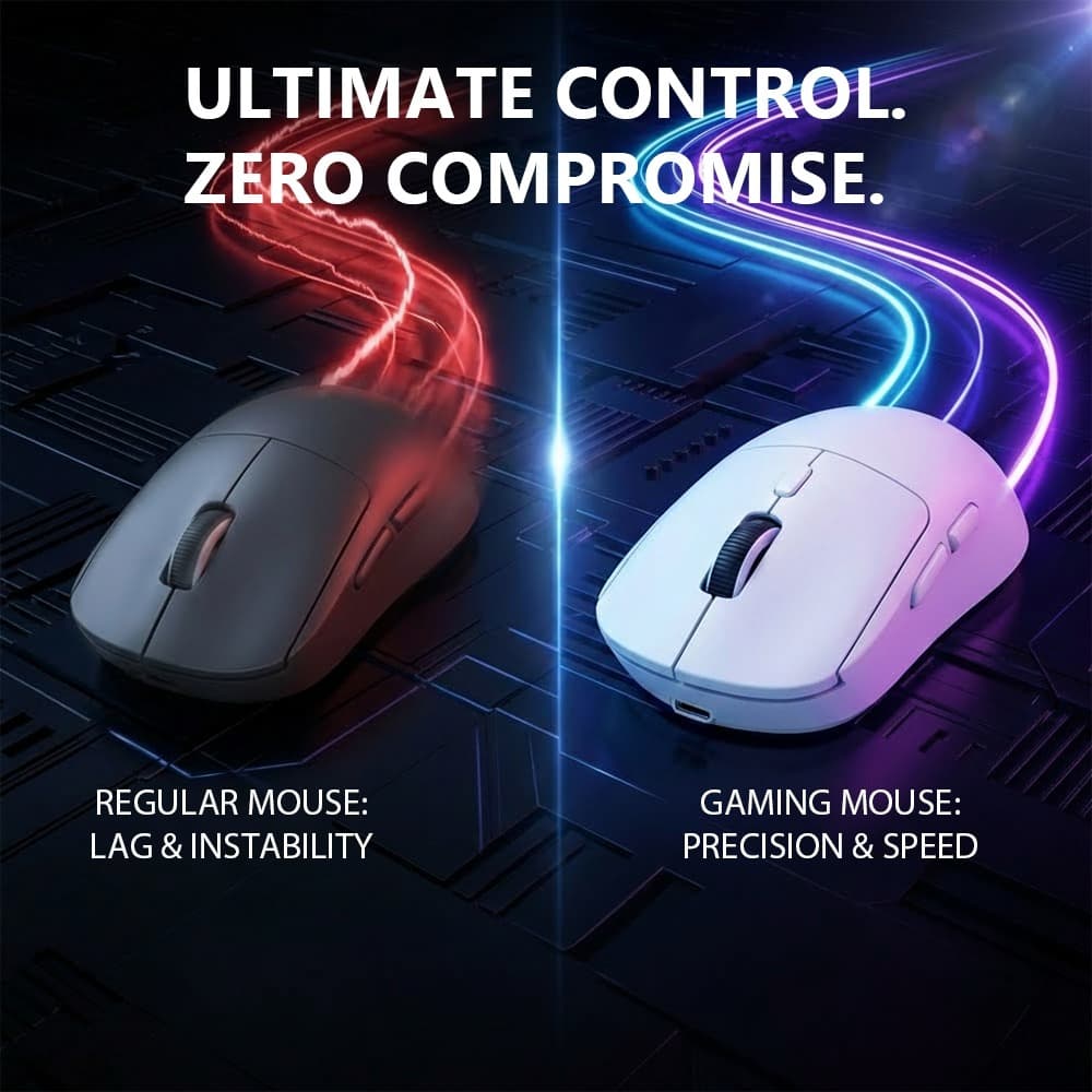Mouse Bluetooth Duplo Modo ITLY M348, Sem Fio, Para Jogos e Escritório, Compatível com PC e Laptop