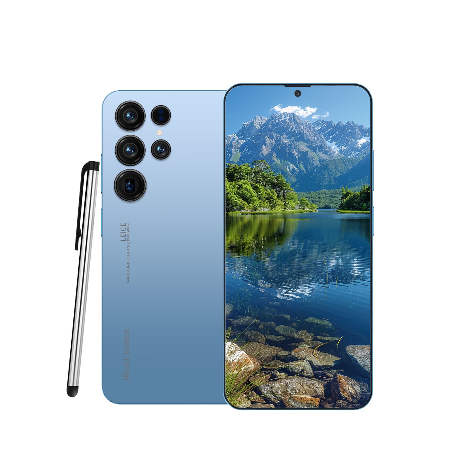 Smartphone S24 Ultra 6.8 Polegadas Dual SIM Reconhecimento Facial Android 8.1 Com Caneta 2GB + 64GB